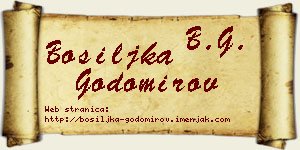 Bosiljka Godomirov vizit kartica